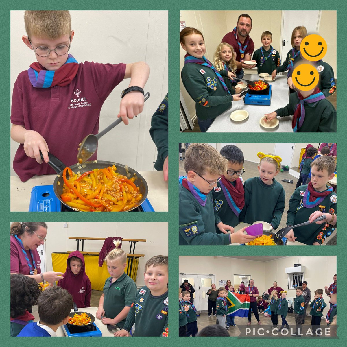 Yesterday was packed with fun! 🎉 Beavers made baked bean, cheese &amp; onion quesadillas, and Henry taught a new game. 
Cubs cooked South African ‘Beanie Mix’ with Boerewors &amp; Shere Khan’s Mieliepap. 🌍 They topped it off with a bean-inspired game! 🫘 #beavers #cubs #skillsforlife