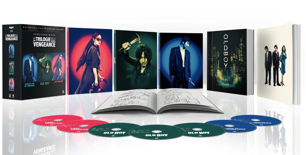 #Concours 🔨 

Pour la sortie du coffret LA TRILOGIE DE LA VENGEANCE chez <a href="/Metropolitan_Fr/">Metropolitan Films</a>,  on vous offre des combos BD/UHD de la trilogie de la vengeance de Park Chan Wook. 

📀 RT+Follow <a href="/LeBleuduMiroir/">Le Bleu du Miroir</a> pour doubler vos chances d'être tiré.e au sort. lebleudumiroir.fr/la-trilogie-de…