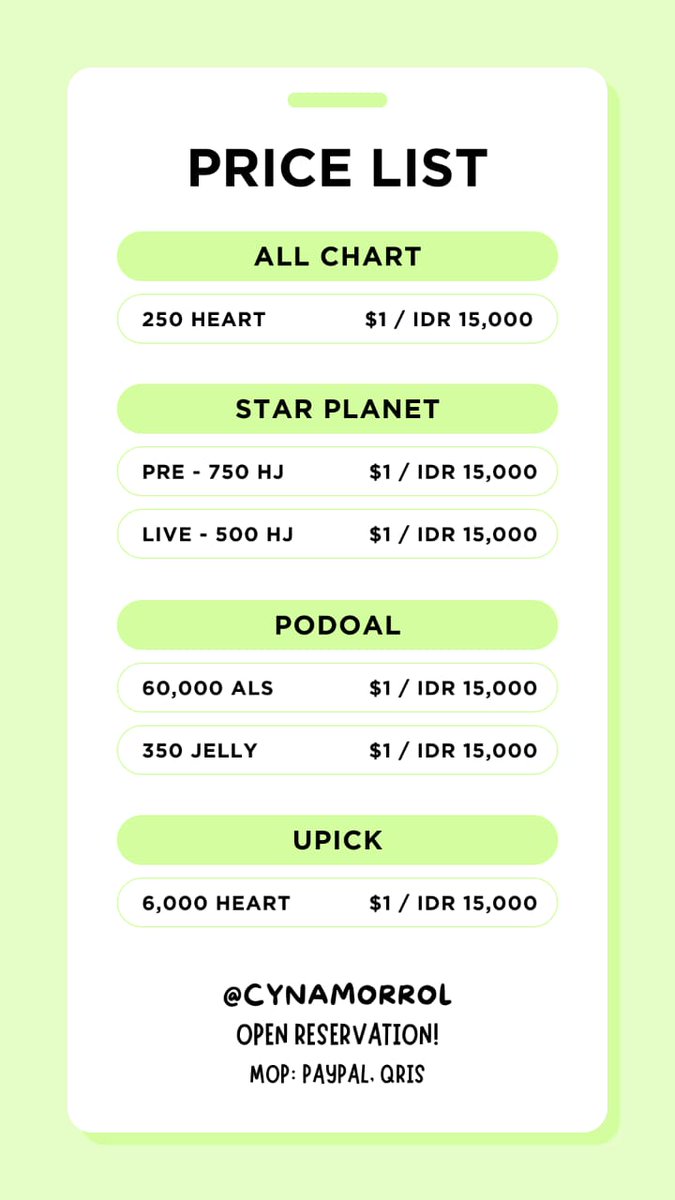 Available for Sell/Reservation!  

🥛IDOL CHAMP
🥛MUBEAT
🥛MNET+
🥛HIGHER
🥛ALL CHART
🥛STARPLANET
🥛PODOAL
🥛UPICK

MOP: PAYPAL, QRIS
x.com/messages/compo…