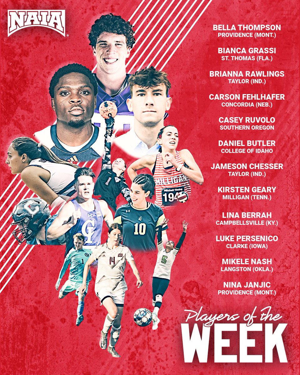 BOW DOWN

Congratulations to the Players of the Week! 

#PlayNAIA