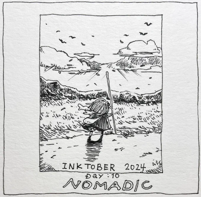 10/10: NOMADIC

風は国境などお構いなしに吹き渡るでしょう。私も同じです。

The wind will blow regardless of borders. I am the same.

 #inktober2024  #inktober2024nomadic  #Pavot  #ペン画 