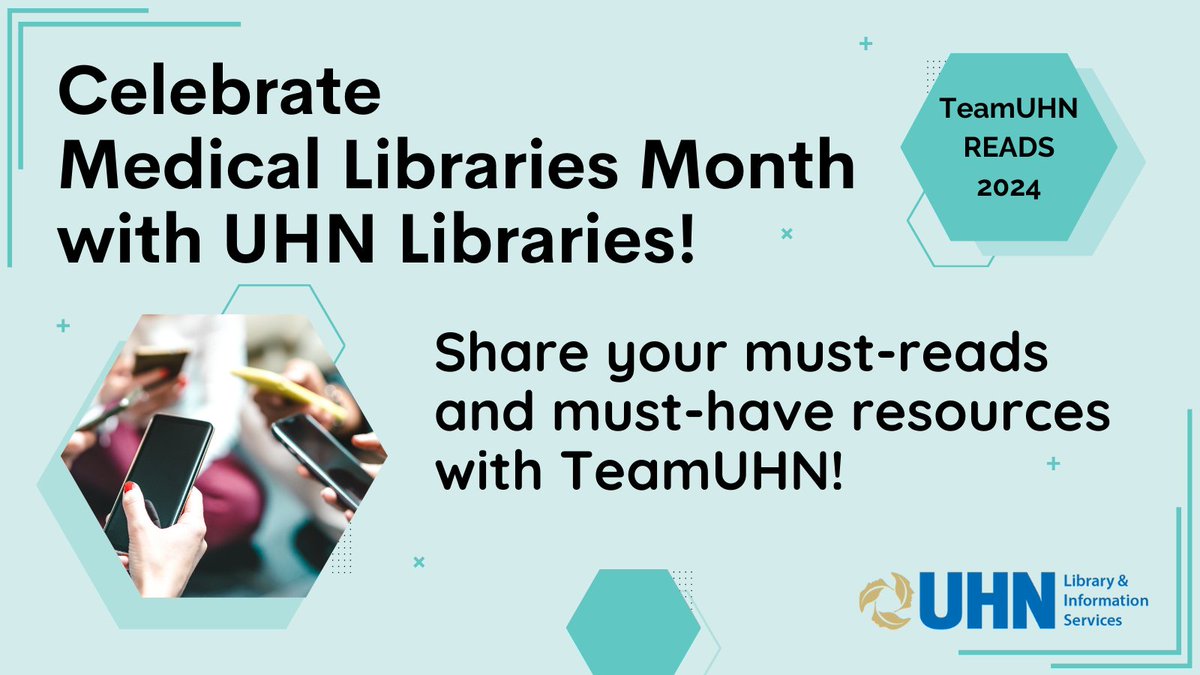 October is Medical Libraries Month!

Celebrate with UHN Libraries by sharing a book or resource that's made an impact on your career to our online share board! UHNLibraries.ca/teamUHNreads