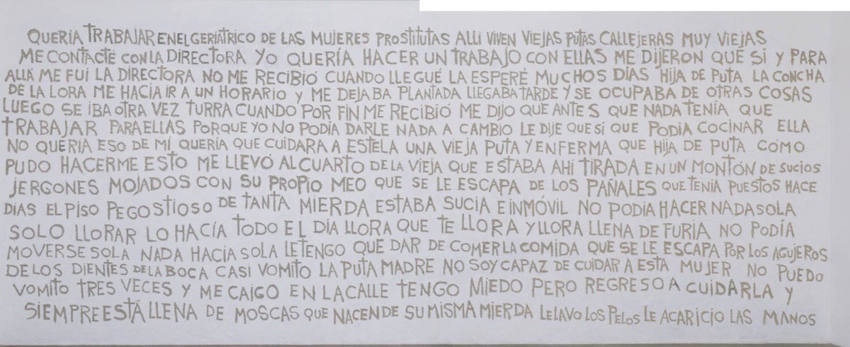 mnavapintora's tweet photo. Cómo mujer artista, como una persona que alguna vez colaboró con un granito de arena para #CasaXochiquetzal estoy muy emperrada con el @muac_unam y Ana Gallardo 🤬

NO se usa a las mujeres de la tercera edad para fines propios. Ya las usaron muchos años para que vengan a mentir https://t.co/6npZVPIPr8