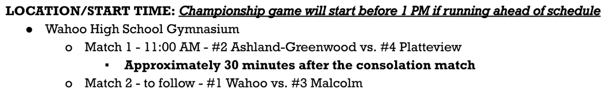Malcolm Clippers (@malcolmclippers) on Twitter photo Congrats to <a href="/VbMalcolm/">Malcolm Volleyball</a> on winning a 5-set thriller to advance to the Trailblazer Conference Final Saturday at <a href="/wahoopublic/">Wahoo Public Schools</a>. NOTE: while the bracket originally showed a 1PM start, if the 11:00 match ends early enough, WE WILL START BEFORE 1:00. #nebpreps Congrats to <a href="/VbMalcolm/">Malcolm Volleyball</a> on winning a 5-set thriller to advance to the Trailblazer Conference Final Saturday at <a href="/wahoopublic/">Wahoo Public Schools</a>. NOTE: while the bracket originally showed a 1PM start, if the 11:00 match ends early enough, WE WILL START BEFORE 1:00. #nebpreps