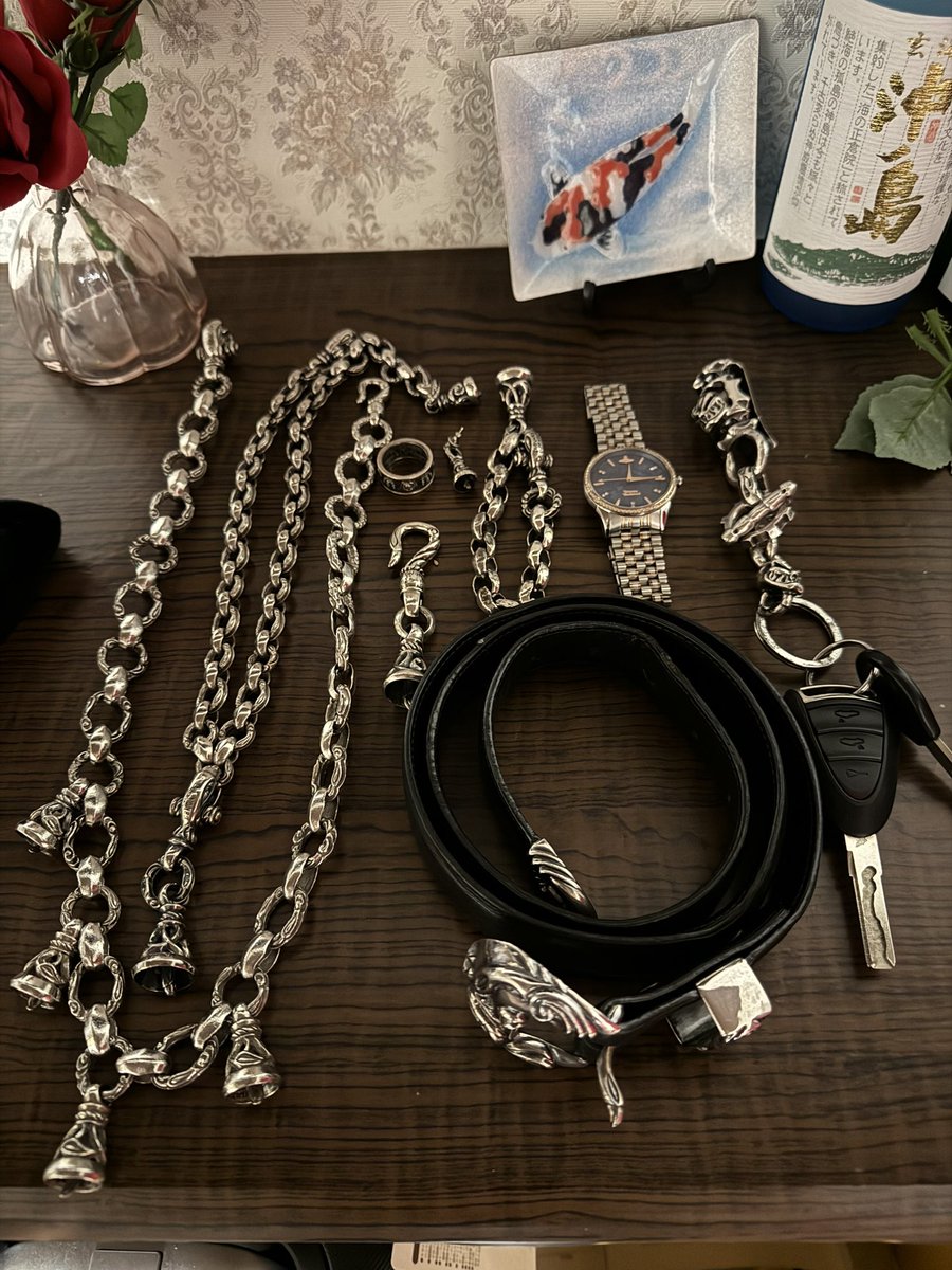 本日の装備
ただいま

#シルバーアクセサリー 
#ロンワンズ
#カムホート