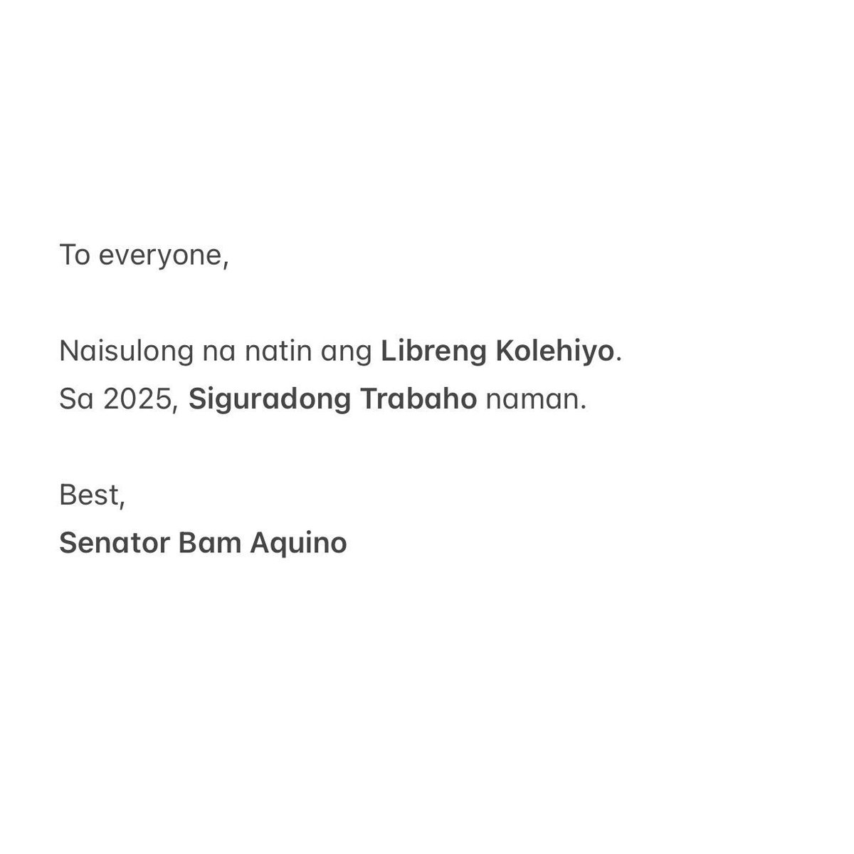 Bam Aquino tweet media