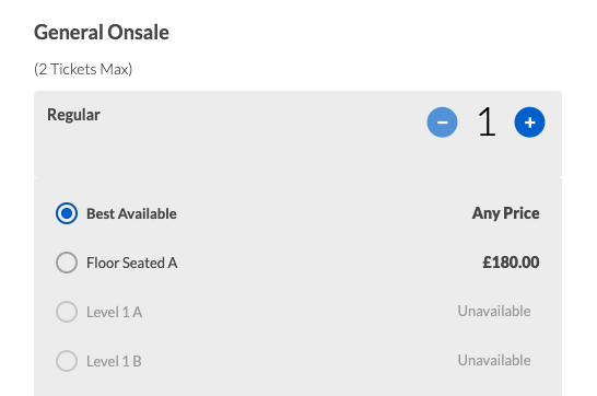 0lympius_'s tweet photo. @DreadDrakon @numiii ok it showed up without me refreshing again

however even trying to press Continue resulted in the 'no tickets available' (this ticket would've been too expensive for me but I wanted to try anyways) https://t.co/qeapI5wBmF