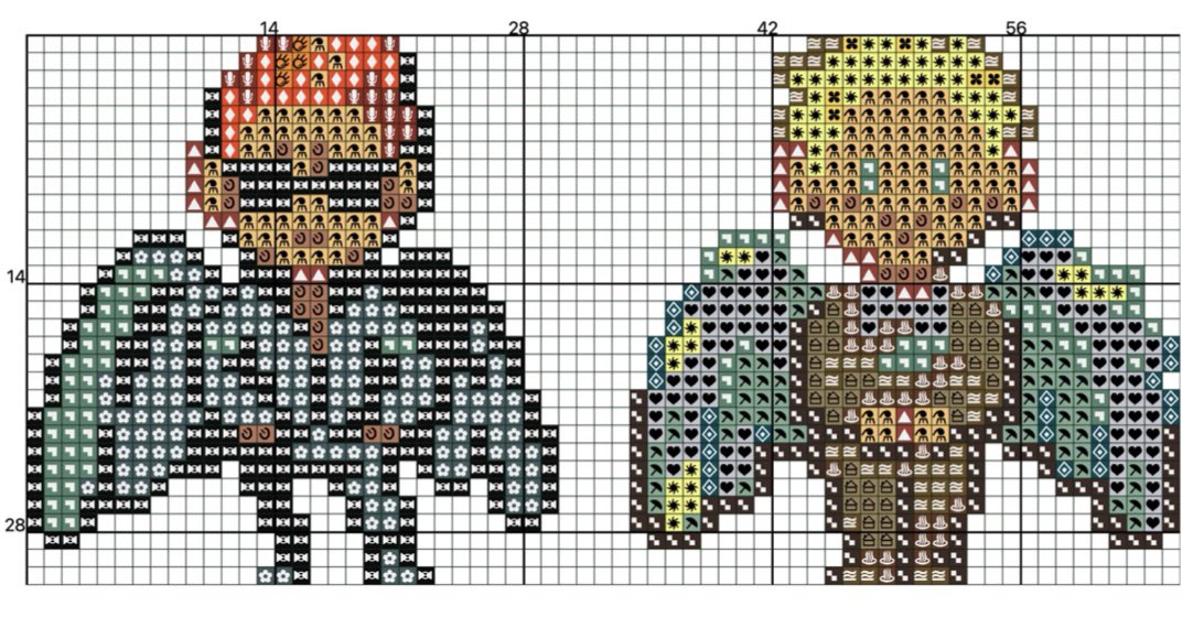PiesCrossStitch's tweet photo. Had someone ask for the pattern that was made based on @TofuPixel ‘s art ✨

#CrossStitch #GoodOmens https://t.co/csEtdVHGGY