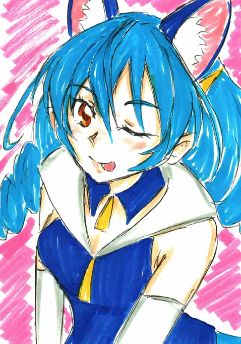 日付変わったけど「ユニ生誕祭」&「ウインクの日」らくがき。 