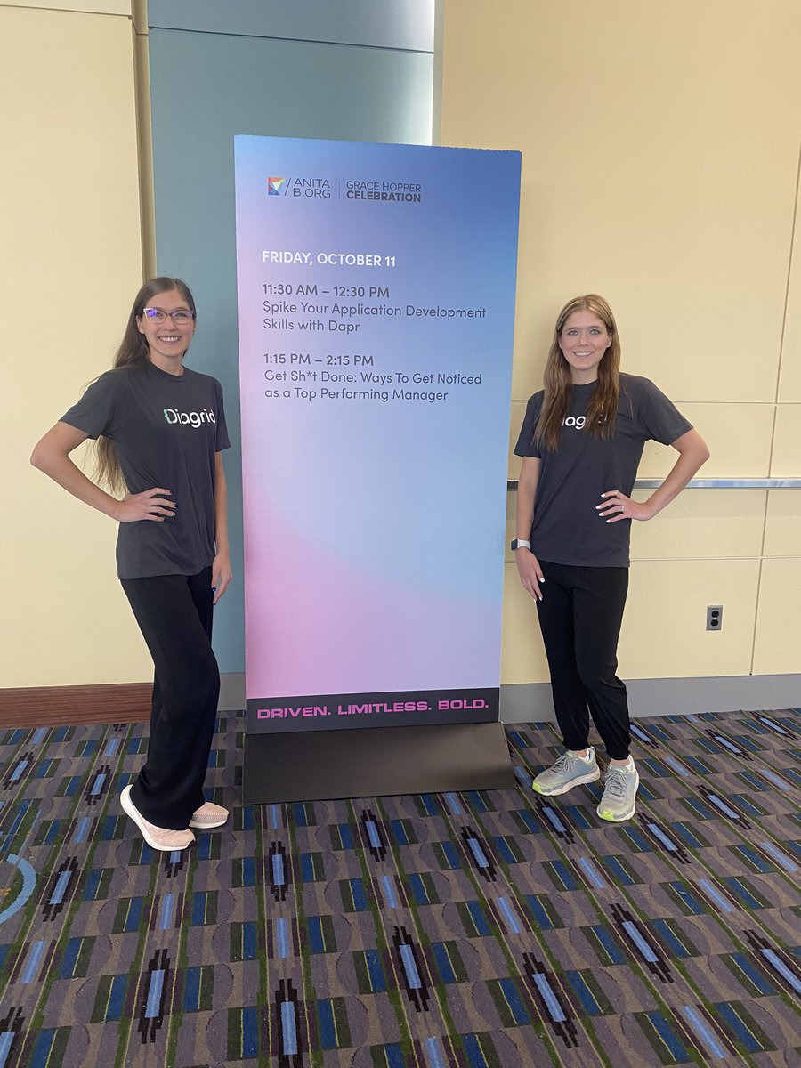 Samantha Coyle (@thesamcoyle) on Twitter photo See y’all soon for our <a href="/ghc/">Grace Hopper (GHC)</a> talk to Spike your Application #developer skills with <a href="/daprdev/">Dapr</a> and <a href="/cassie1coyle/">Cassie Coyle</a> 🥳 #GHC24 #DEI See y’all soon for our <a href="/ghc/">Grace Hopper (GHC)</a> talk to Spike your Application #developer skills with <a href="/daprdev/">Dapr</a> and <a href="/cassie1coyle/">Cassie Coyle</a> 🥳 #GHC24 #DEI