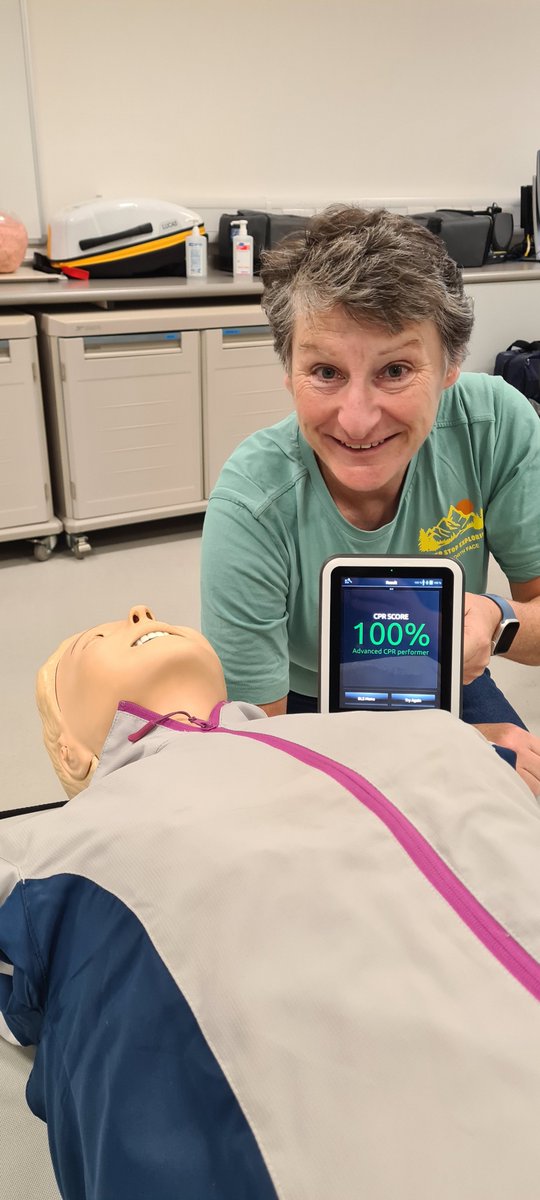 Morag was pleased to achieve top feedback in her CPR performance during her annual resuscitation skills update today. Well done!!