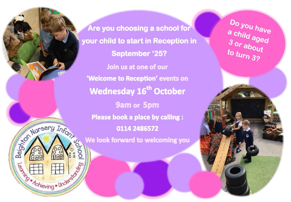 Beighton_School's tweet image. Is your child starting Reception next September? Come and visit our 'Outstanding' rated EYFS provision.