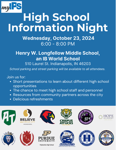 🎓 Join us for High School Preview Night! Learn about school options, meet staff, explore resources, and enjoy refreshments. We hope to see you there!