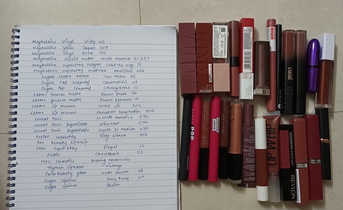 khushyaps's tweet photo. my befizul kharcha ๐ (obsession)
#LipstickCollection โค๏ธ https://t.co/JesZhd8fPU