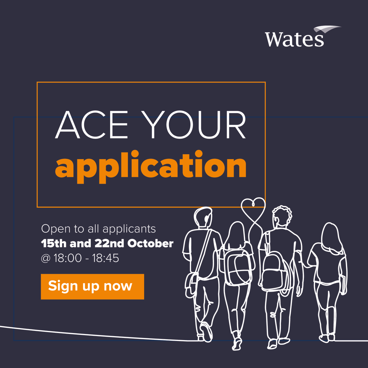WatesGroup's tweet photo. If you're looking to take your first step towards a #career in #construction, sign up for our Ace Your Application virtual events on 15 &amp; 22 Oct.

Register your place today: https://t.co/G6L1adOO90 
#earlycareers #traineeprogramme https://t.co/aaJrvVGBKO