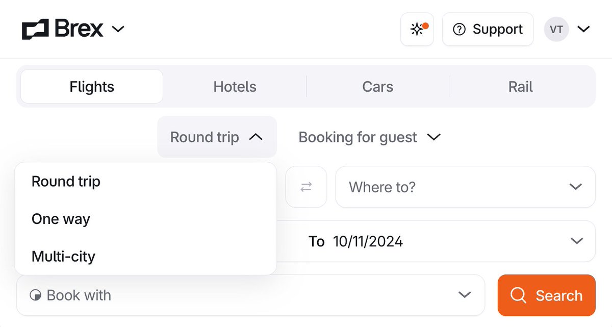 vtaneja's tweet photo. Delegating bookings, managing multi-city itineraries, booking a train for your European trip, or earning airline and hotel loyalty points, getting business travel right for customers is critical, and @brexHQ's solution covers the bases—and then some. Learn more in comments. https://t.co/1fxzrpxb66