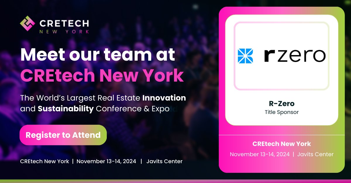 We'll be exhibiting at #CREtech New York, the flagship event of #NYCRealEstateTechWeek on November 13-14! 

Visit us at booth 326 to learn more about our latest innovations and how we’re shaping the future of real estate.