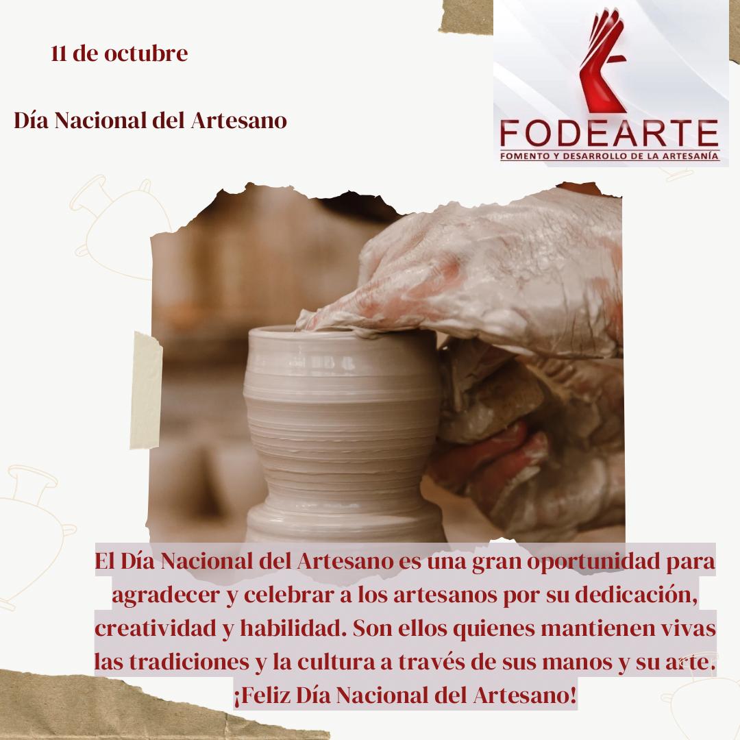 11 de Octubre: Día Nacional del Artesano.

 Rendimos homenaje a un antiguo oficio manual que requiere destreza y creatividad para la creación de piezas artísticas únicas, originales y culturales.

#ArtesaníaDominicana #artesanos #Artesanía