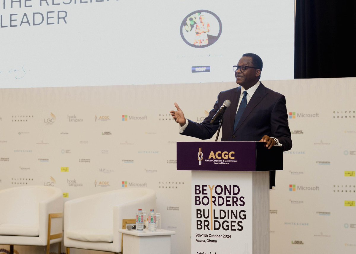 Delivered a Keynote at ACGC 2024 in Accra on 9/10/24 on resilient &amp; visionary leadership. My angle to this was that,this is as much about Africa,as it is about Africans

The question of the probabilities of Africa’s possibilities is settled. Her possibilities are not improbable.
