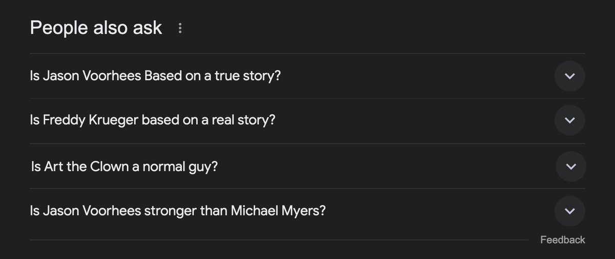 This is why coming to trivia and learning more about horror is important...