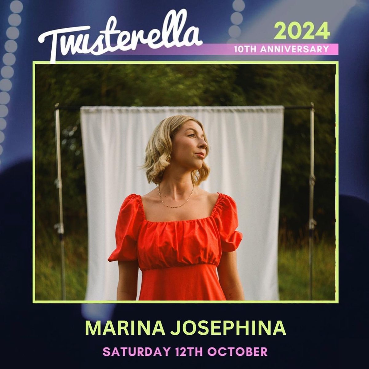 Me and my band are buzzing to be playing @TwisterellaFest tomorrow!

2:15pm on the Townhouse stage - hope to see you there 💛