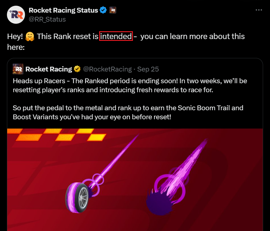 itzJeepa's tweet photo. alright, now i'm confused... is the Rank reset "intended" or an "issue" RR_Status? https://t.co/QxIHfjnGF8