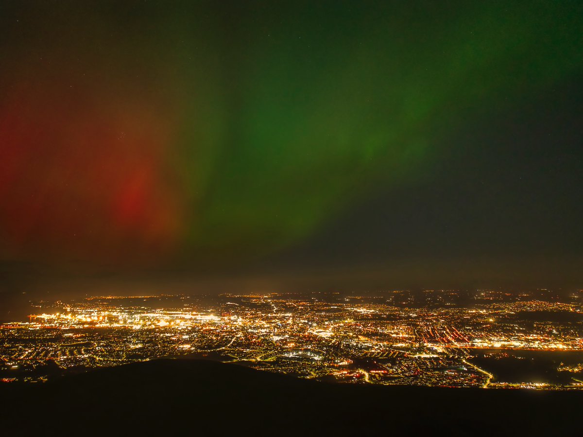 Aurora over #Belfast or Lynx Africa gearing up for Christmas?