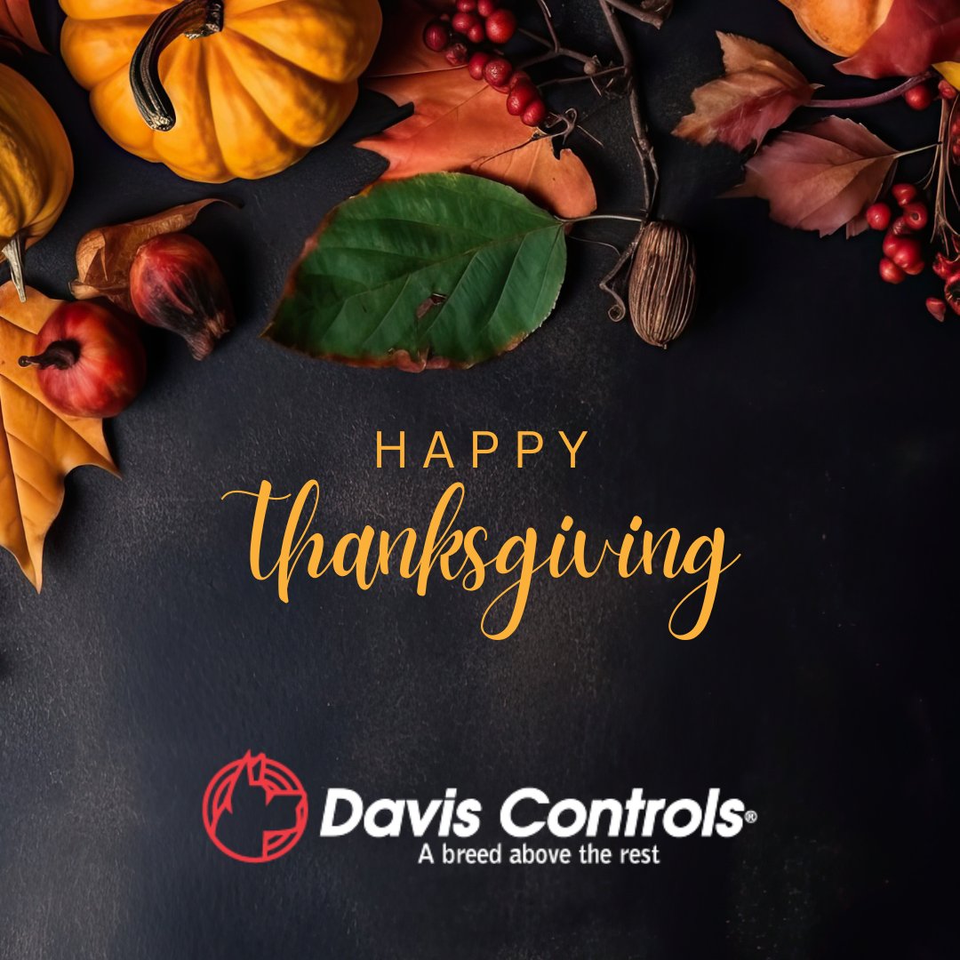 DavisControls's tweet image. 🍁 Happy Thanksgiving from the @DavisControls  team! 🦃

This #Thanksgiving long weekend, let&apos;s celebrate all the little things that bring us together - good food, great company, and a whole lot of gratitude.

#Thankful #HappyThanksgiving #Gratitude #Community #Family