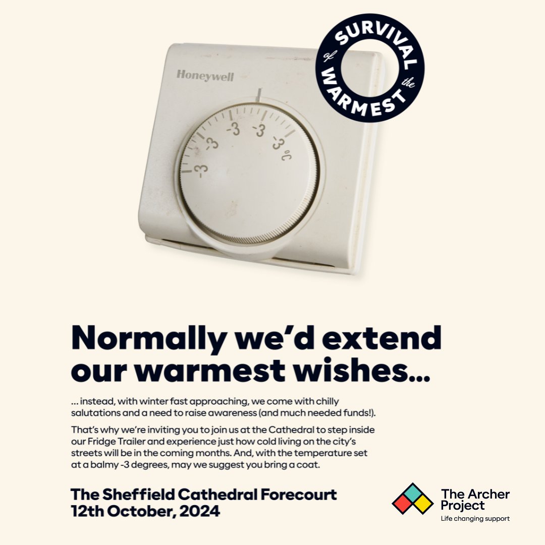 Don't forget to pop down and see us outside <a href="/sheffcath/">Sheffield Cathedral</a>  tomorrow!

The Fridge Trailer will be open 1-8pm ❄️