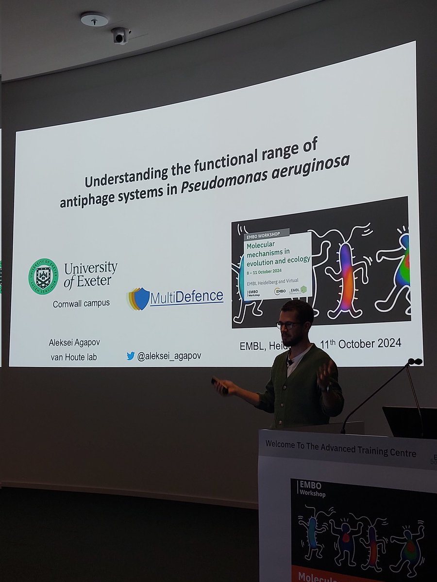 Anna Olina (@anyaolina) on Twitter photo Another day of #EMBOEvoEco and one more fantastic talk about antiphage defence systems! <a href="/aleksei_agapov/">Aleksei_Agapov</a> @Multi_Defence Another day of #EMBOEvoEco and one more fantastic talk about antiphage defence systems! <a href="/aleksei_agapov/">Aleksei_Agapov</a> @Multi_Defence
