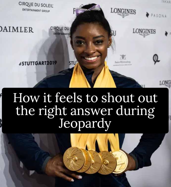 Jeopardy, 3:30pm today, and pretty much every weekday at the bar.

Come and shout out answers with us.