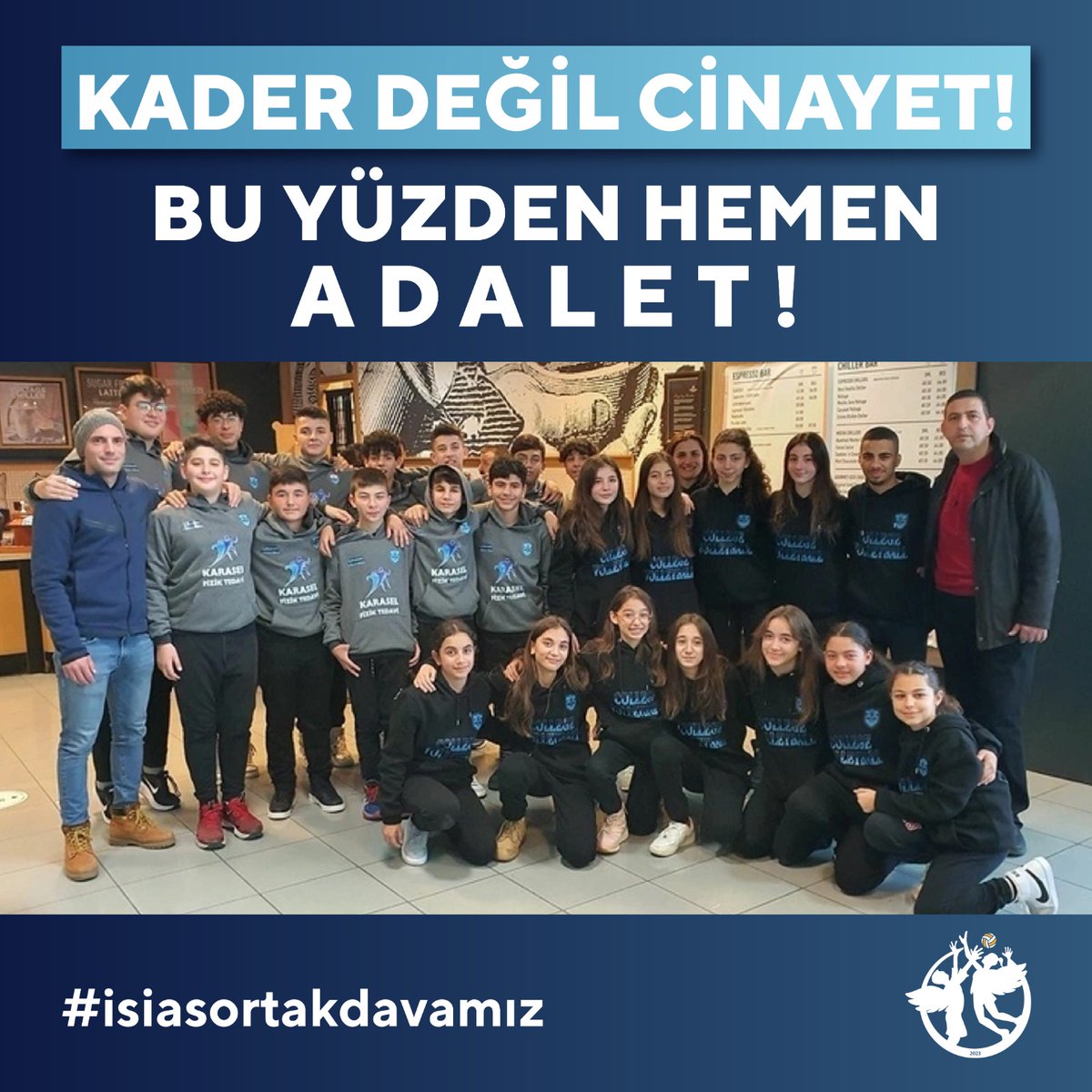 Kader değil CİNAYET!! Bu yüzden hemen ADALET!
#isiasortakdavamız 
#isiasolasıkast