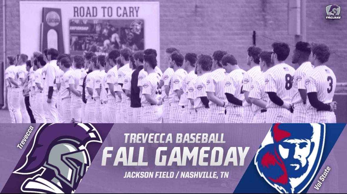 Join us Saturday for some more
 FALL BALL🍂⚾️ 

🆚Vol State CC 
📍Trevecca Nazarene 
⏰ 12:00pm