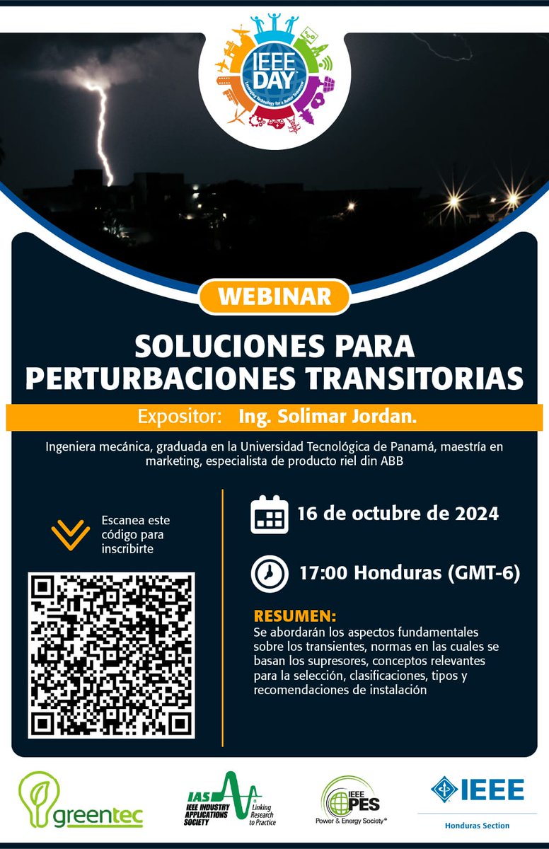 En Honduras se celebra el IEEE Day este mes. Participa de los webinars libres. Para el 14 y 16 registrate con el código QR, en nuetro calendario r9.ieee.org/capc/events/ o revisando la bio de nuestro Instagram #ieeecapana 

<a href="/IEEEorg/">IEEE</a> <a href="/ieeehonduras/">IEEE Sección Honduras</a>