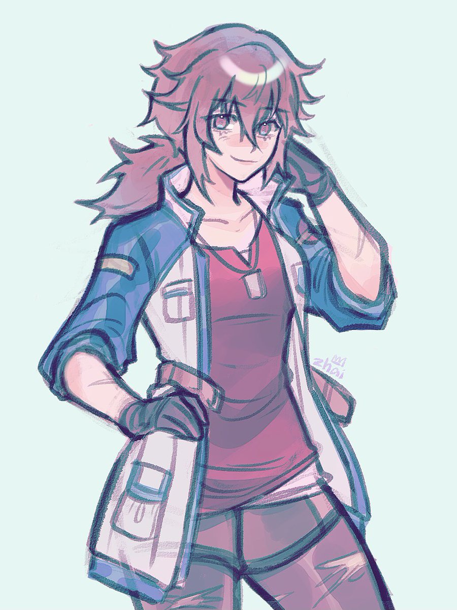 Eggzhaimada's tweet image. today's victim of the genderbend beam