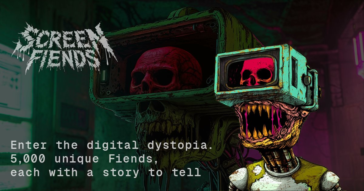 ScreenFiendsNFT's tweet image. The new and improved ScreenFiends website is live:

screenfiends.xyz

The update includes a whitelist checker, so connect your wallet and check your allocation and...

PREPARE FOR THE FRENZY!!!