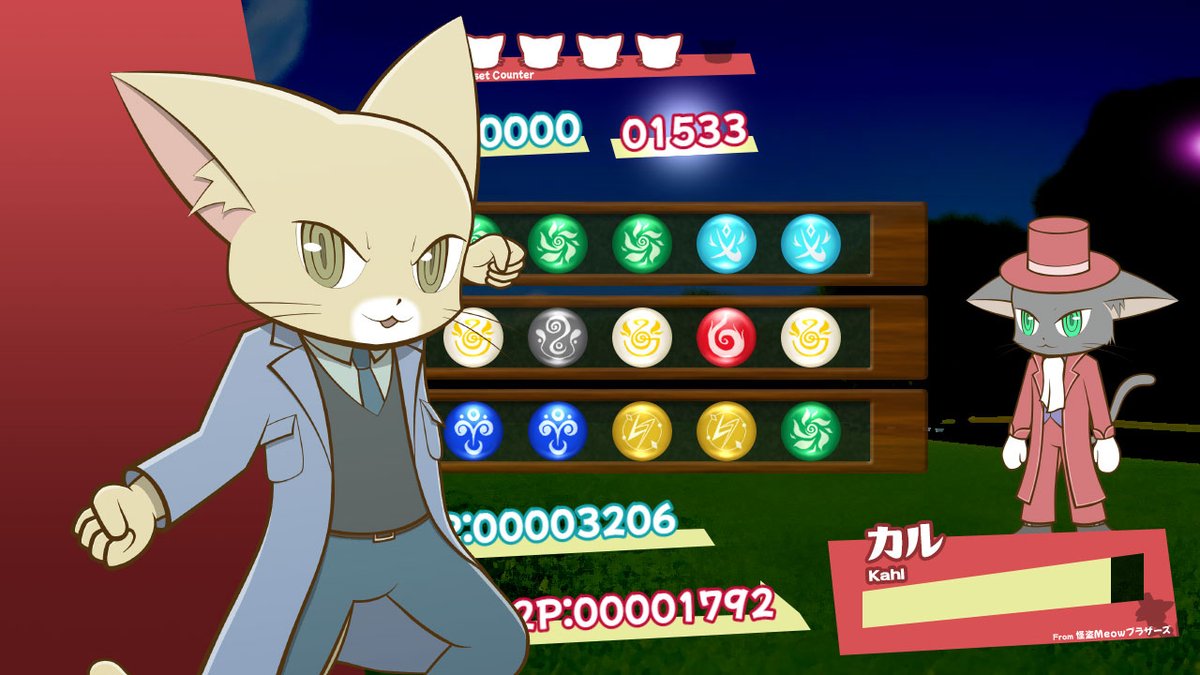 choryu90_9's tweet image. #スーパーゲ制デー #RPGMakerMZ
Meow Brothers Puzzle Dungeon
Match 2 vertically to clear pieces in this puzzle battle!
Currently JP-only (Ver 1.1.0), but English support is coming in Ver 1.3.0.
The Japanese title:怪盗Meowブラザーズ
Play now:
plicy.net/GamePlay/143032