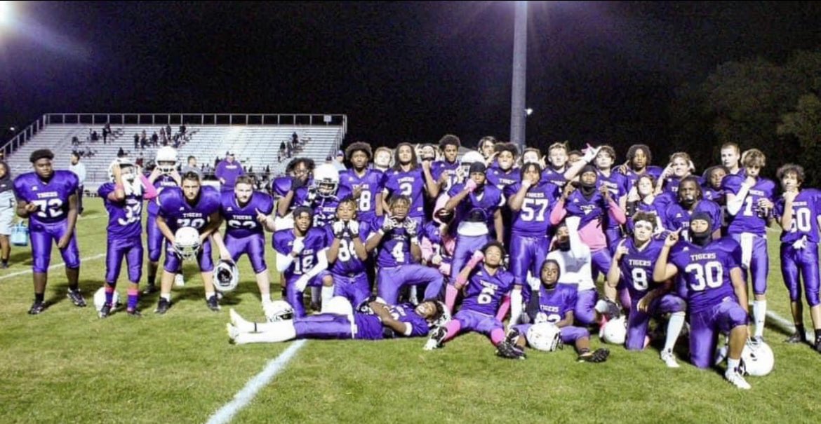 PCTigerFootball's tweet photo. The 8th Tigers finished up their season with a 35-20 Victory over New Albany. The 8th Tigers completed their season undefeated 8-0. Congratulations on back to back undefeated seasons and Go Tigers! https://t.co/KcHzJBNU3Y