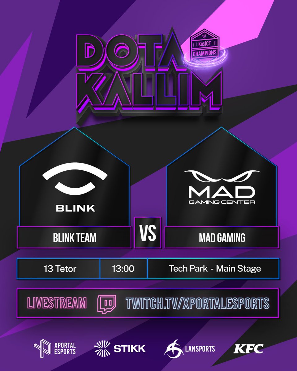 XPortalesports's tweet image. KosICT Champions -  LAN PLAYOFFS ORARI! 🟣🏆

Shihemi neser në Tech Park  Main Stage! 🔥🏆💥

Livestream: twitch.tv/xportalesports 🔴📺

#kosict #kosictchampions #dota2 #ict #xportalesports