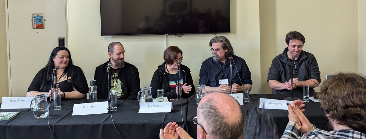 AuthorTax (@authortax) on Twitter photo A packed room for the panel <a href="/BritFantasySoc/">British Fantasy Society</a> #fantasycon how to plan a series. Some masters of the genre with @shona_kinsella <a href="/RoboftheHayes/">Rob J. Hayes (Author of The God Eater Saga)</a> <a href="/sennydreadful/">Jen 'mostly updates only, alas' Williams</a> <a href="/aptshadow/">Adrian Tchaikovsky</a> and <a href="/AllenJStroud/">Allen Stroud</a> A packed room for the panel <a href="/BritFantasySoc/">British Fantasy Society</a> #fantasycon how to plan a series. Some masters of the genre with @shona_kinsella <a href="/RoboftheHayes/">Rob J. Hayes (Author of The God Eater Saga)</a> <a href="/sennydreadful/">Jen 'mostly updates only, alas' Williams</a> <a href="/aptshadow/">Adrian Tchaikovsky</a> and <a href="/AllenJStroud/">Allen Stroud</a>