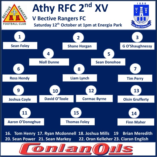 AthyRFC's tweet photo. Our J1 and J2 squads for tomorrow's big Leinster League games against @bectiverangersfc in Donnybrook

Go well boys 💪🔵⚪️🔵⚪️ https://t.co/ayYbwFLhxg