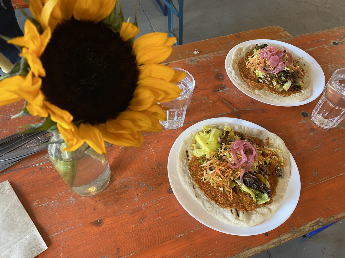 Great to take time out the office with Impact Arts' Leadership team to do some reflecting, planning and prioritising. A very constructive day, helped by the lovely surroundings <a href="/AgileCity_/">Agile City CIC</a> and glorious Canteen food by Parveen's. I'll bet my lunch was more colourful than yours!