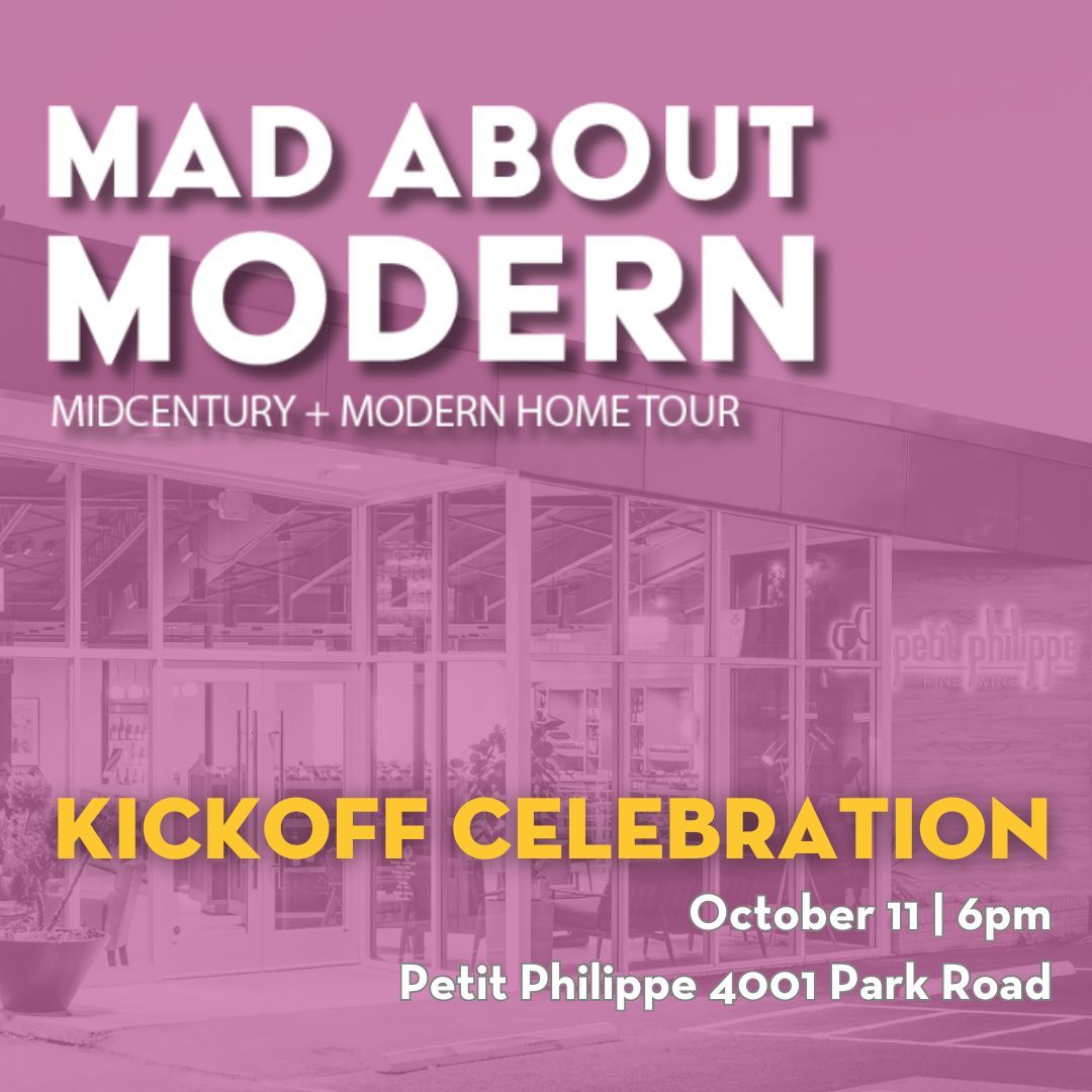 CLThistory's tweet image. The wait is over! Join us tonight for the Mad About Modern Kickoff Celebration at Petit Philippe Fine Wine. Enjoy wine tasting, light bites, and a tour of this beautifully renovated mid-century space. Tickets: buff.ly/4dA9laJ 🍷🏠 #MadAboutModern