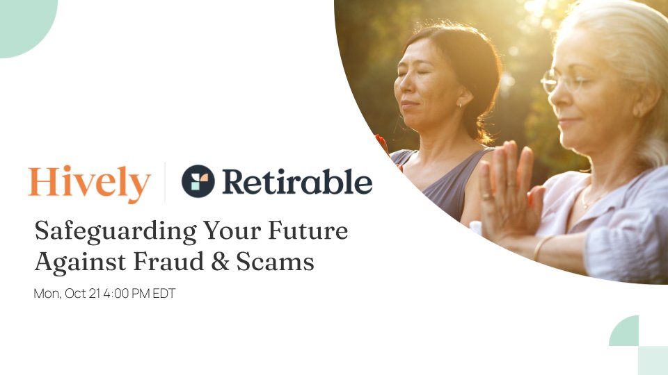Total losses from fraud reported to the FBI by adults over 60 rose to $3.4B in 2023. 🤯

Join Tyler End, CFP® and our partners at Hively for an upcoming web session, Safeguarding Your Future Against Fraud &amp; Scams.

Spots are limited — register now! hubs.li/Q02T4NsZ0