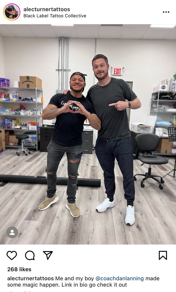 rebsbagman's tweet image. Not enough people are talking about Dan Lanning’s tattoo