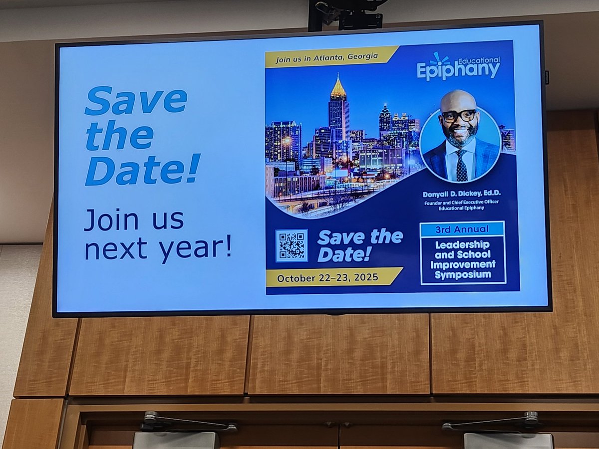 Dr. Demetria L. Haddock (@principaldrh) on Twitter photo When the learning symposium is so bright, you leave with your sunglasses on!! See you next year <a href="/DonyallD/">Donyall D. Dickey Ed.D.</a> .
I hope to see you all there!
#Elevate
#GrowthMindset #LeadershipDevelopment #LeadershipMatters When the learning symposium is so bright, you leave with your sunglasses on!! See you next year <a href="/DonyallD/">Donyall D. Dickey Ed.D.</a> .
I hope to see you all there!
#Elevate
#GrowthMindset #LeadershipDevelopment #LeadershipMatters
