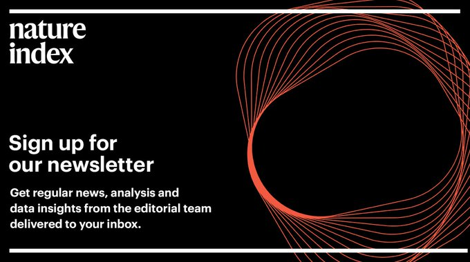 Sign up to the Nature Index newsletter - a regular digest of the latest news, analysis, and data insights from the Nature Index editorial team.

nature.com/nature-index/?…