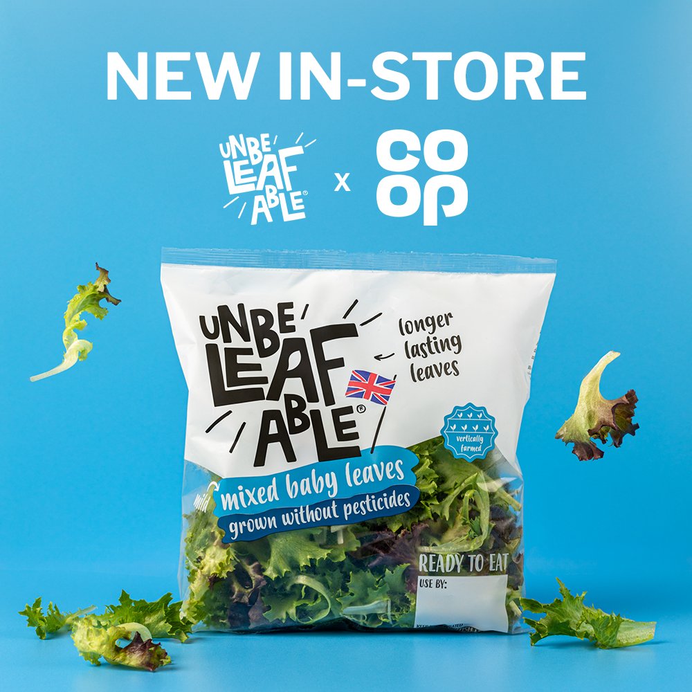 We have officially launched into Co-op!🌿 

We’re so excited to share that our brand Unbeleafable has launched in Co-op stores acoss the UK this week! 🎉 

Here’s to continually bringing the best food to more plates! 🍽️ 

 #Unbeleafable #AnotherLaunch #Co-op #BetterFoodForAll