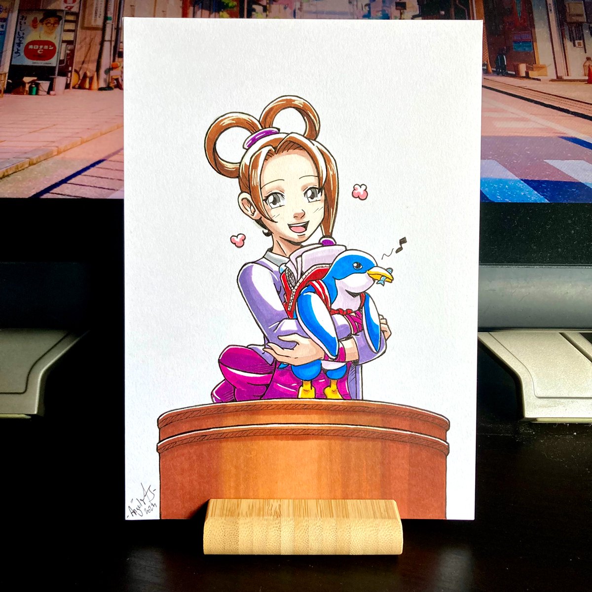 AtelierAngelMJ's tweet photo. Objection ! L'Ace October est de retour avec les personnages de la deuxième trilogie Ace Attorney !

9 - Pearl Fey (version Dual Destinies)

Format A5 - Feutres Alcool https://t.co/LdMzhalk9a