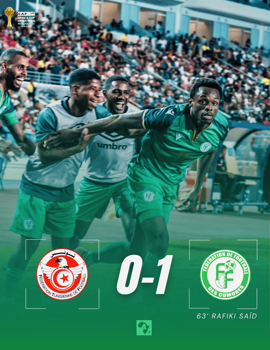 🚨 Les Comores 🇰🇲 S’IMPOSENT EN TUNISIE 🇹🇳 (0-1) ! 🤯